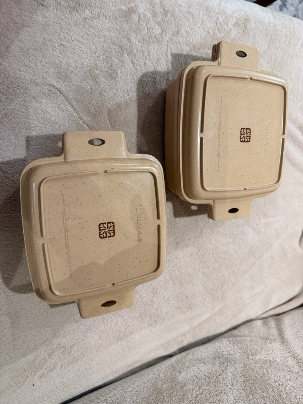 Vintage littonware microeave cookware